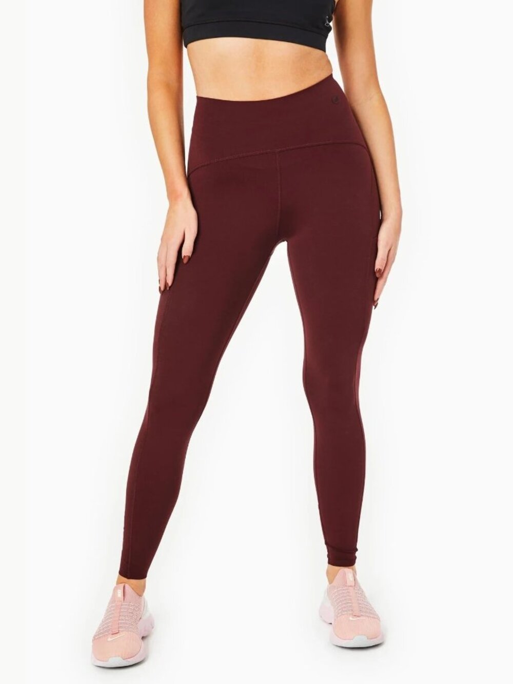 NWT Endeavor Athletic Stash Pocket Leggings Plum S Cooling Performance Workout